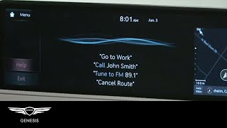 Dynamic Voice Recognition  Genesis G80 and GV80  HowTo  Genesis USA [upl. by Mala]