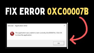 How to Fix Error 0xc00007b on Windows 11 [upl. by Amary]