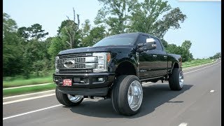 BLACK 2017 F250 Platinum on 26x16s on 38 inch tires lifted 8 inches [upl. by Nasaj]