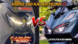 VARIO 160 KALAH TELAK ‼️ NEW YAMAHA NMAX TURBO VS HONDA VARIO 160 [upl. by Enalda881]