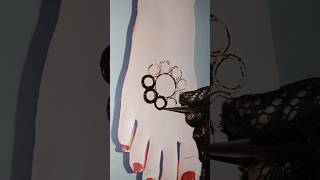 easy mehndi design for foot  mehndi designs mehndi manihamehndi viralvideo shorts henna [upl. by Eivla573]