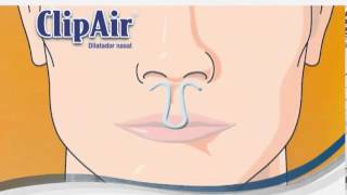 ClipAir Dilatador Nasal solución a los ronquidos congestión nasal y rendimiento deportivo [upl. by Noiemad]