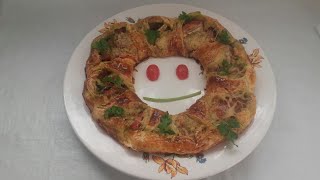 Tarte Couronne au courgette tomate chèvre [upl. by Derzon796]