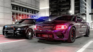 I RACED A POLICE OFFICER IN MY 850HP HELLCAT [upl. by Nitsirk461]