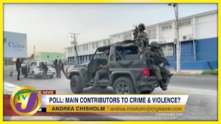 Poll Main Contributions to Crime amp Violence in Jamaica TVJ News [upl. by Aihsem]