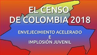 Implosión juvenil y envejecimiento Resultados del censo de Colombia 2018 [upl. by Soneson]