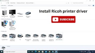 How to install Ricoh printer driver  Ricoh printer driver MP 2001l install printerdriver [upl. by Estes]