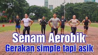 Senam AEROBIK Gerakan simple tapi asik [upl. by Enyrat826]