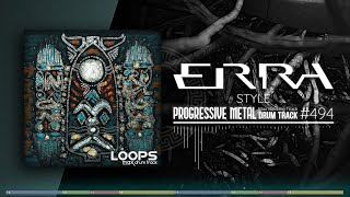 Progressive Metal Drum Track  ERRA Style  120 bpm [upl. by Eirrok]