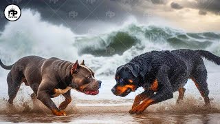 Rottweiler vs Pitbull Terrier Dog  Ultimate Dog Comparison [upl. by Eyma]