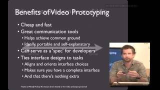 Lecture 33 Faking it  Video Prototyping [upl. by Attena]