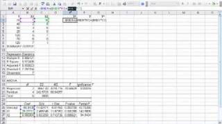 Using Regression in MS Excel 2003 [upl. by Monahon]