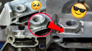 Absolutely no need to buy new crankcase how to repair crack oil chamber [upl. by Atsyrk139]