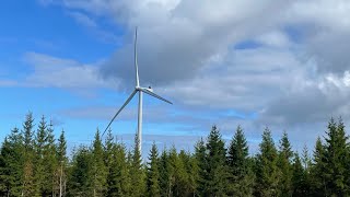 Returning to Grönhult wind farm Sweden  Vestas V162 [upl. by Podvin]