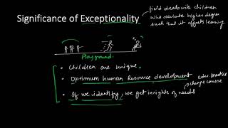 Significance of Exceptionality [upl. by Dodwell]