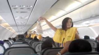 Pre Flight Safety Briefing Cebu Pacificflv [upl. by Westfall]