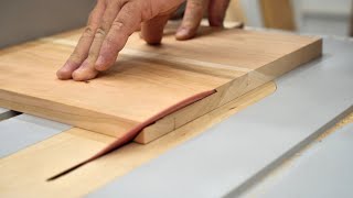 How To Cut Perfect Long Miters on the Table Saw  Woodworking [upl. by Finnie]