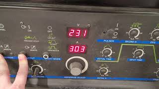 MIller Syncrowave 250DX Tig Welder Arc Time and Cycles [upl. by Ruth]