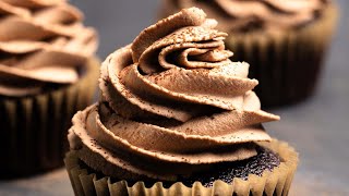 Chocolate Whipped Cream Frosting 5 Minute Recipe [upl. by Drahsir]