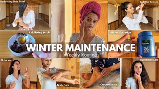 WINTER MAINTENANCE ROUTINE 🎀 self care  pamper routine  12 beauty tips  Garima Vermaa [upl. by Ahsinyar777]