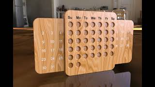 Keyshot Rendering Wooden Calendar [upl. by Enyallij286]