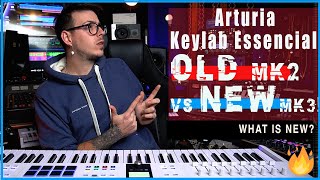 🎹 Arturia KeyLab Essential NEW vs OLD Whats New  Mk3 vs Mk2 [upl. by Ttereve941]