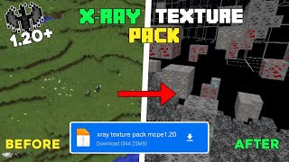 XRAY Texture Pack For MCPEBedrock 120 🤯 XRay Mod For Minecraft Pe 120 [upl. by Tomkin]