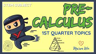 Pre Calculus 1st Quarter Topics  Grade 11 STEM Subject stemstudents stem grade11math [upl. by Adlemi]