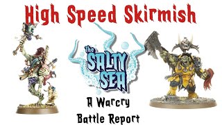 High Speed Skirmish  Nurgle Demons vs Ironjawz Warcry Battle Report [upl. by Hercules]