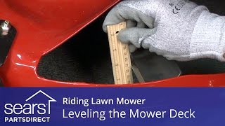 Leveling a Riding Lawn Mower Deck for an Even Cut [upl. by Woodhouse127]