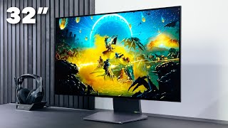 LGs NEW 32” 4K OLED Gaming Monitor 32GS95UE Unboxing  Review [upl. by Elka636]