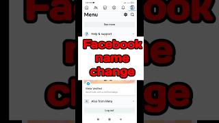 Facebook name change short shorts tech facebooknamechange mifahimtech settings [upl. by Aihsetan]