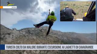 Turista colto da malore durante escursione ai laghetti di Cavagrande [upl. by Donia]