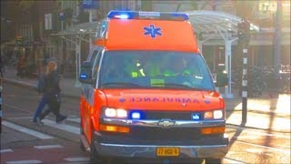 A1 COMPILATIE AMBULANCES AMSTERDAM KONINGINNEDAG 2013 [upl. by Teleya]