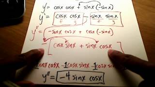 Calc I Find y if y  sinx cosx [upl. by Zerlina698]