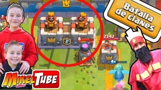 BATALLA DE CLANES en CLASH ROYALE 2 vs 2 con MikelTube [upl. by Roskes946]