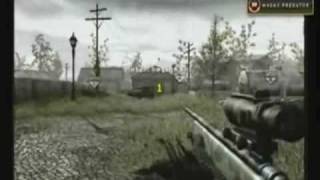 M40A3 Predator  CoD4 Triple NoScope OverGrown [upl. by Annauj]