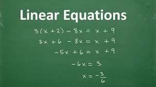 Linear Equations – Algebra – Clear and Understandable [upl. by Nevuer]