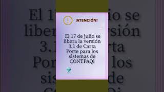 Próxima Actualización Carta Porte 31 para CONTPAQi [upl. by Anipsed]