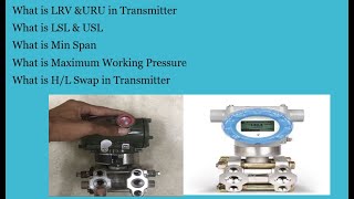 What is LRV amp URV  LSL amp USL  Min Span  Max Wp  HL Swap in Transmitter Field Instrumentation [upl. by Reynold251]