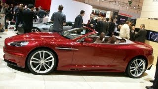 2010 Aston Martin DBS Volante and V12 Vantage  2009 Geneva Auto Show  CAR and DRIVER [upl. by Lledroc905]