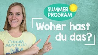 Sommerprogramm 11  Woher hast du das  How to Respond  A2B1 [upl. by Wildee]