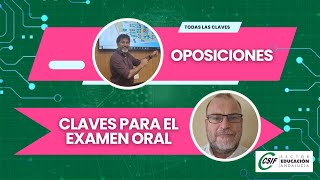 OPOSICIONES DOCENTES  Claves para la prueba oral [upl. by Enna]