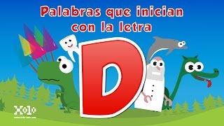 Palabras que inician con la letra D en español para niños  Videos Aprende [upl. by Donia151]