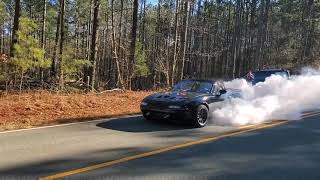 LS Miata 3rd Gear Burnout [upl. by Yrol297]