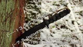 TOPS USMC Combat Knife Field TestReview [upl. by Amolap]