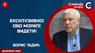 INTERVJU Boris Tadić  Ekskluzivno Ovo morate videti 16122023 [upl. by Kecaj]