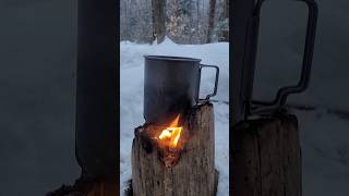 Morning Coffee on a Swedish Fire Log [upl. by Kellsie]