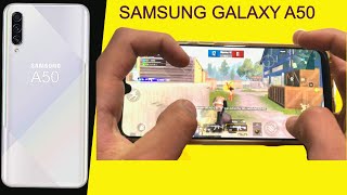 Samsung Galaxy A50 PUBG Test 4 Finger Handcam amp Full Gyro Gameplay [upl. by Beaston121]