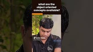 What are the Object Oriented Concepts Available  Java Interview Question  shorts kiransir [upl. by Horn397]